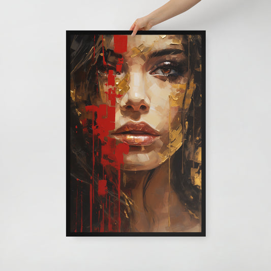 Abstract Portrait Framed Poster