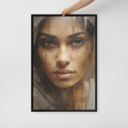 Abstract Portrait Framed Poster