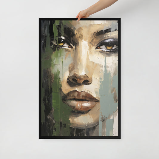 Abstract Portrait Framed Poster