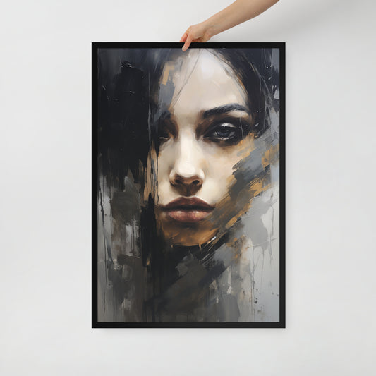 Abstract Portrait Framed Poster