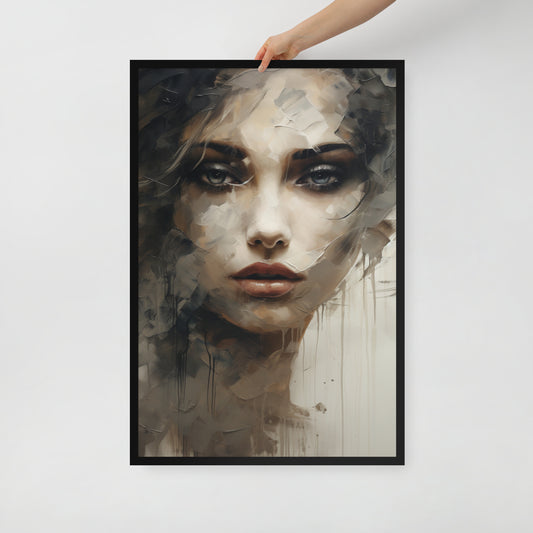 Abstract Portrait Framed Poster