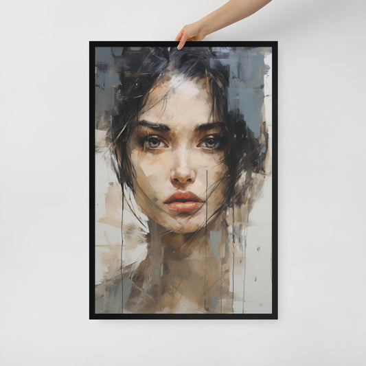 Abstract Portrait Framed Poster