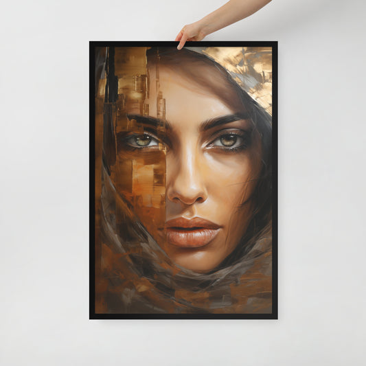 Abstract Portrait Framed Poster