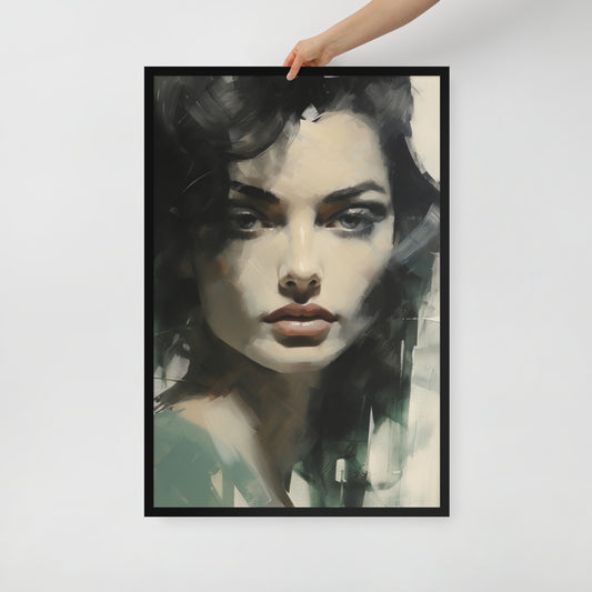 Abstract Portrait Framed Poster