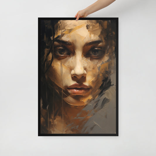 Abstract Portrait Framed Poster