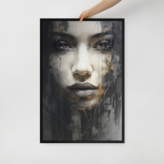 Abstract Portrait Framed Poster