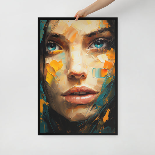 Abstract Portrait Framed Poster