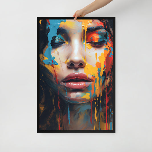 Abstract Portrait Framed Poster