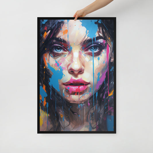 Abstract Portrait Framed Poster