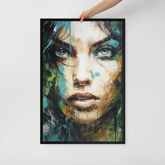 Abstract Portrait Framed Poster