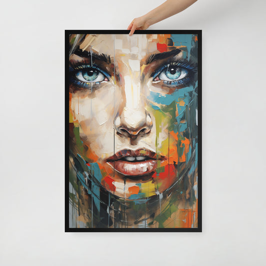 Abstract Portrait Framed Poster