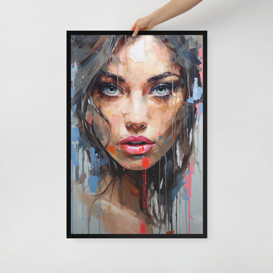 Abstract Portrait Framed Poster