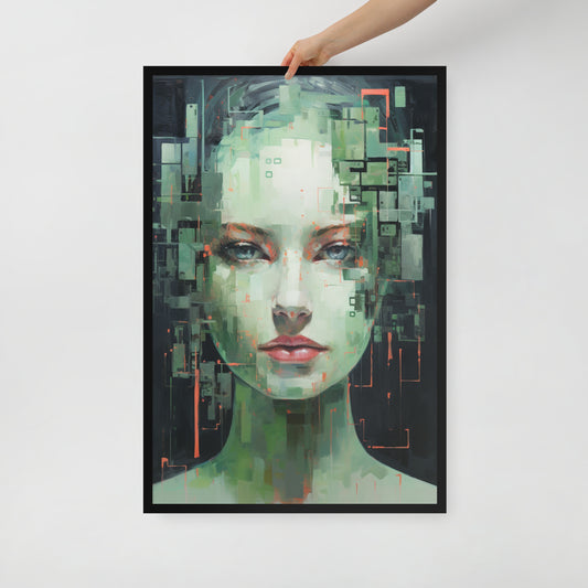 Abstract Portrait Framed Poster