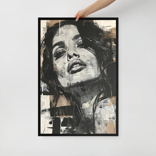 Abstract Portrait Framed Poster