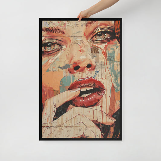 Abstract Portrait Framed Poster