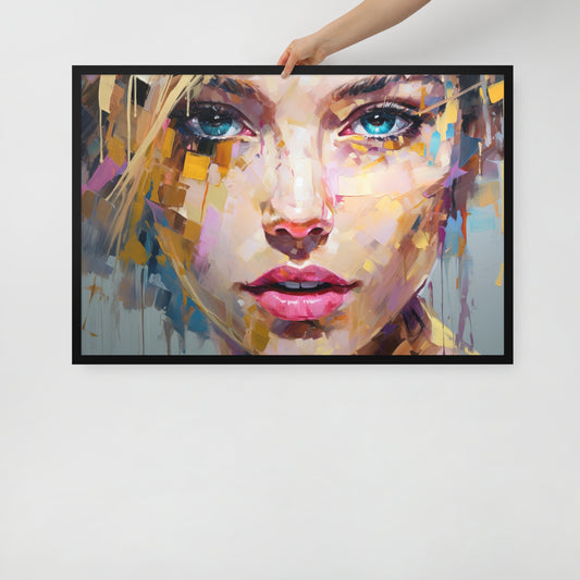 Abstract Portrait Framed Poster