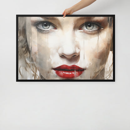 Abstract Portrait Framed Poster