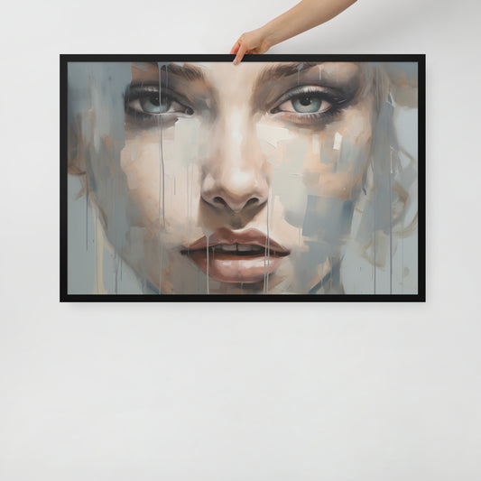 Abstract Portrait Framed Poster