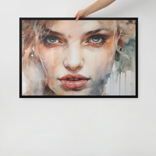 Abstract Portrait Framed Poster