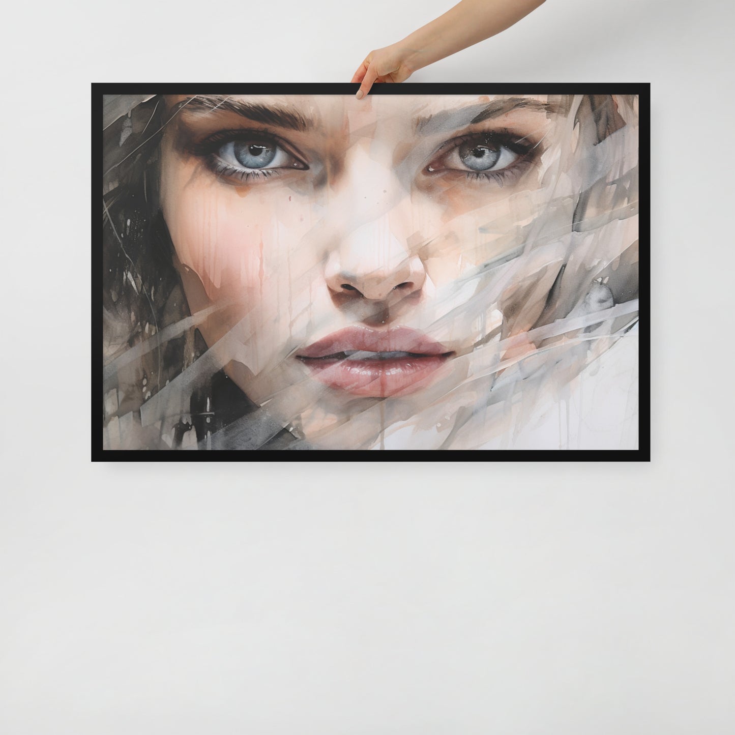 Abstract Portrait Framed Poster