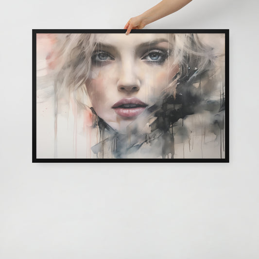 Abstract Portrait Framed Poster