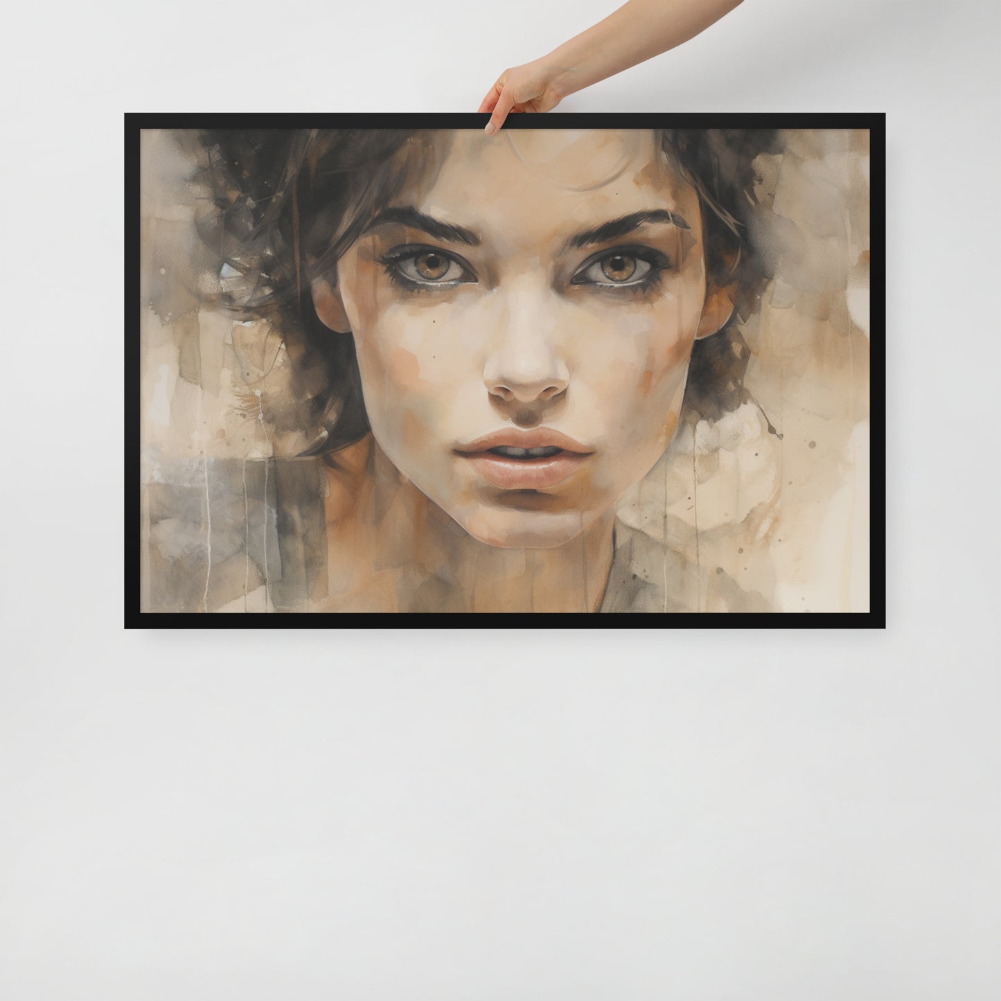 Abstract Portrait Framed Poster