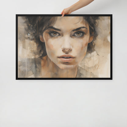 Abstract Portrait Framed Poster