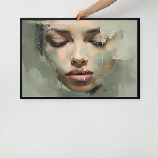 Abstract Portrait Framed Poster