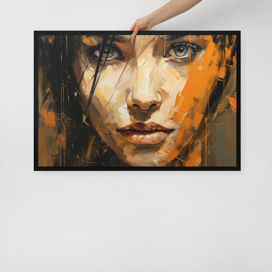 Abstract Portrait Framed Poster