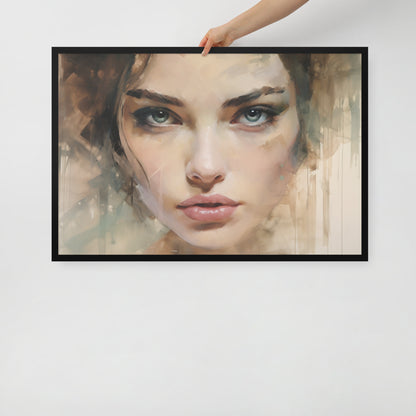 Abstract Portrait Framed Poster