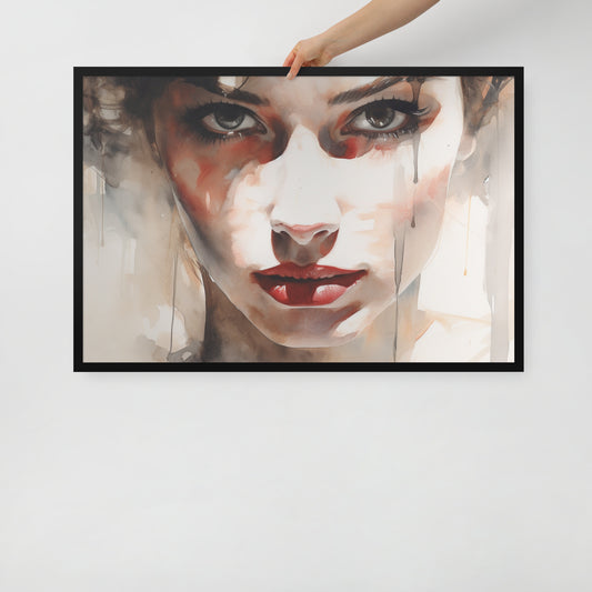 Abstract Portrait Framed Poster