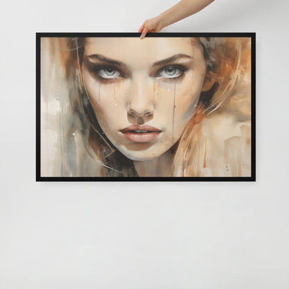 Abstract Portrait Framed Poster