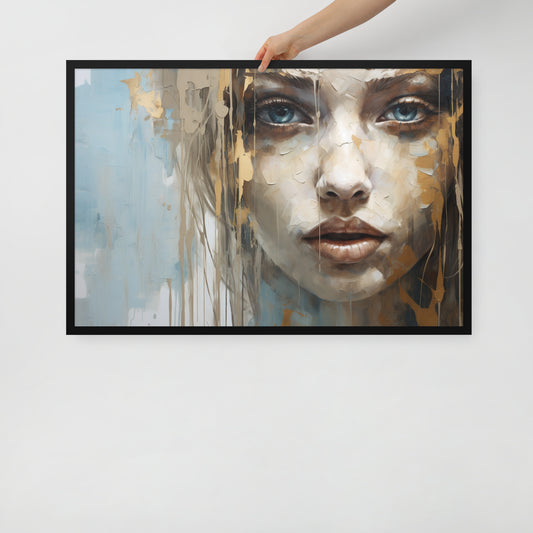 Abstract Portrait Framed Poster