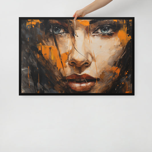 Abstract Portrait Framed Poster