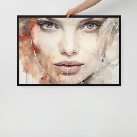 Abstract Portrait Framed Poster