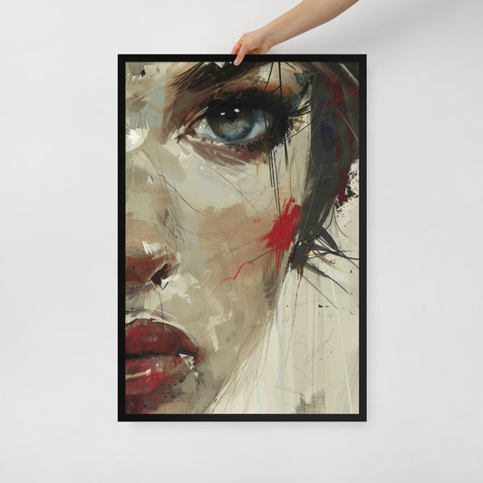 Abstract Portrait Framed Poster