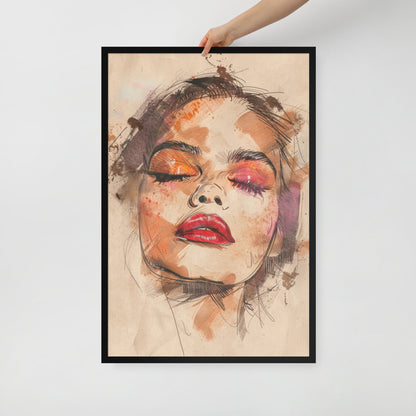 Abstract Portrait Framed Poster