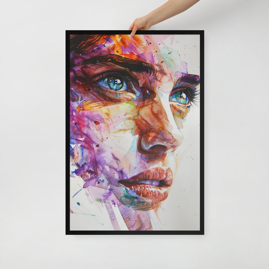 Abstract Portrait Framed Poster