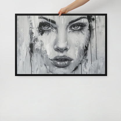 Abstract Portrait Framed Poster