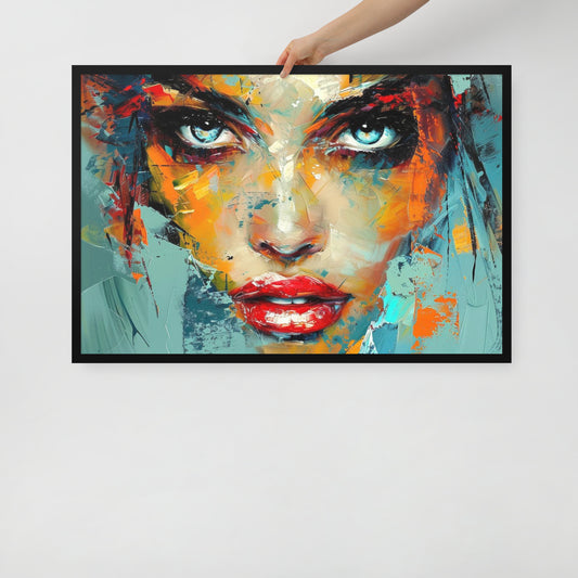 Abstract Portrait Framed Poster