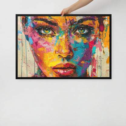 Abstract Portrait Framed Poster