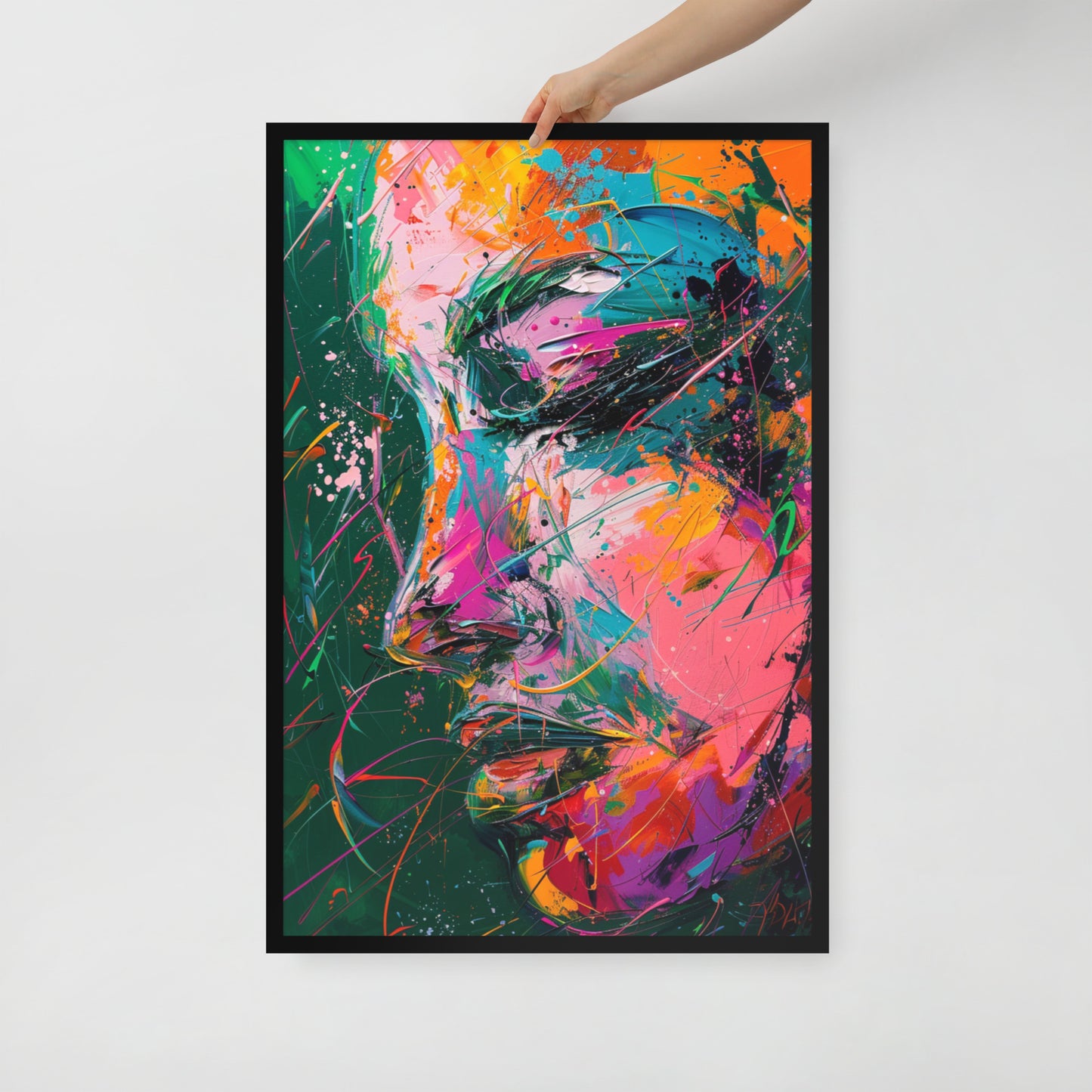 Abstract Portrait Framed Poster