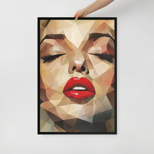 Abstract Portrait Framed Poster