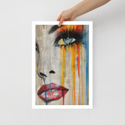 Abstract Portrait Framed Poster