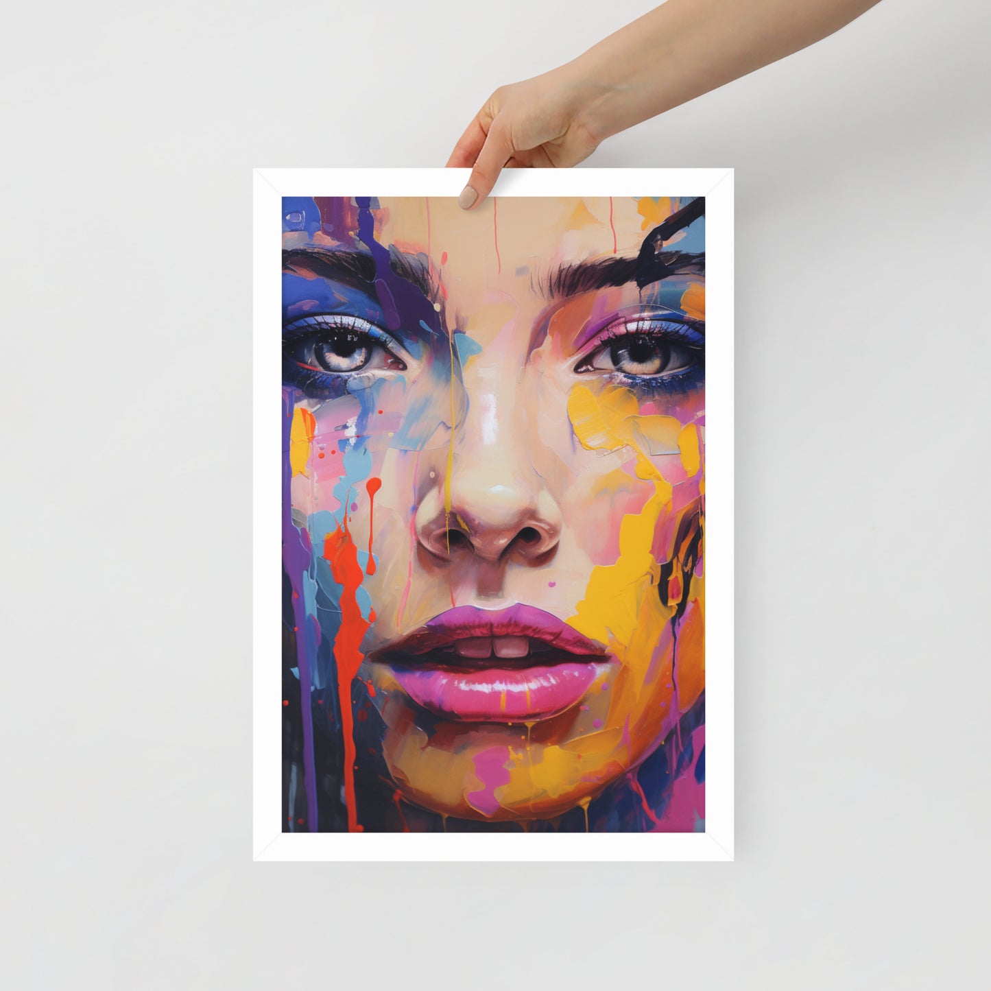 Abstract Portrait Framed Poster