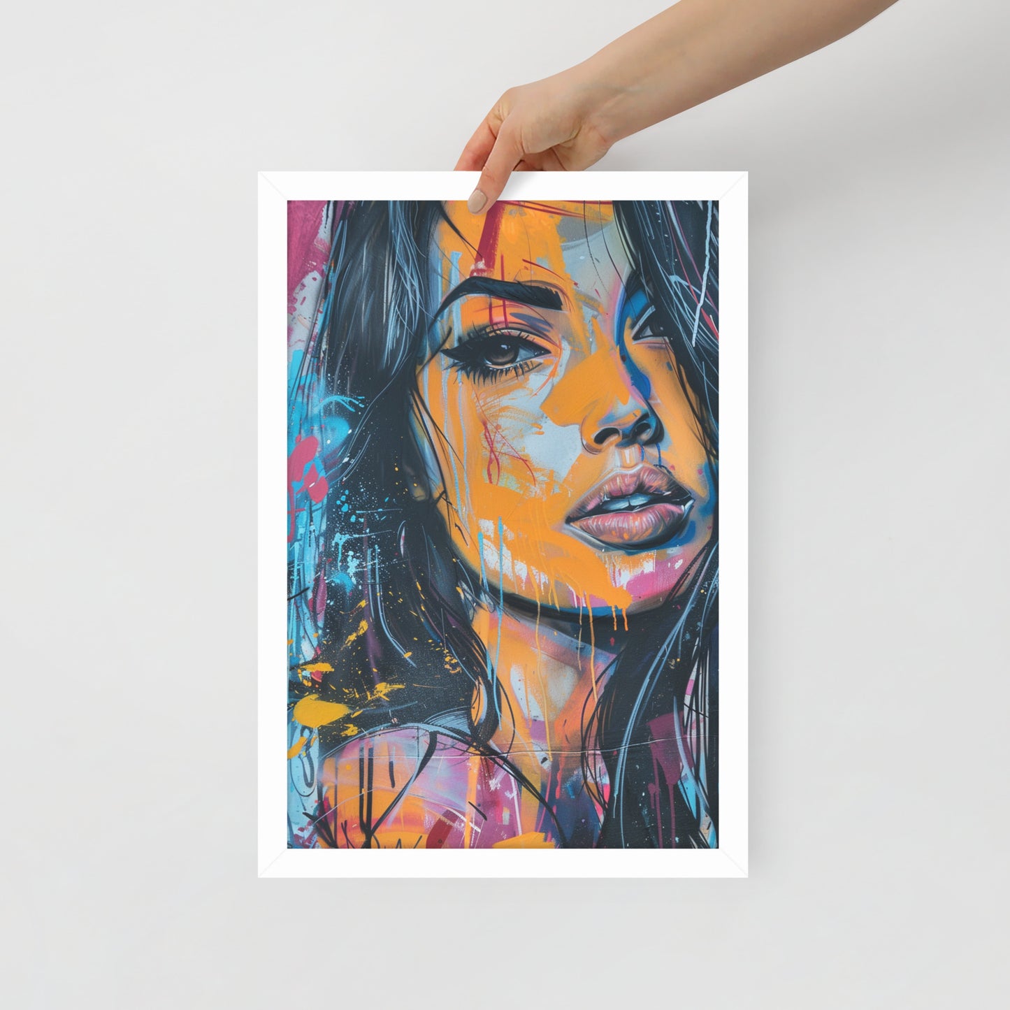 Abstract Portrait Framed Poster