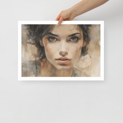 Abstract Portrait Framed Poster