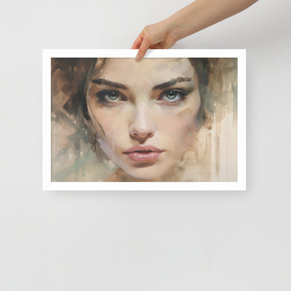 Abstract Portrait Framed Poster