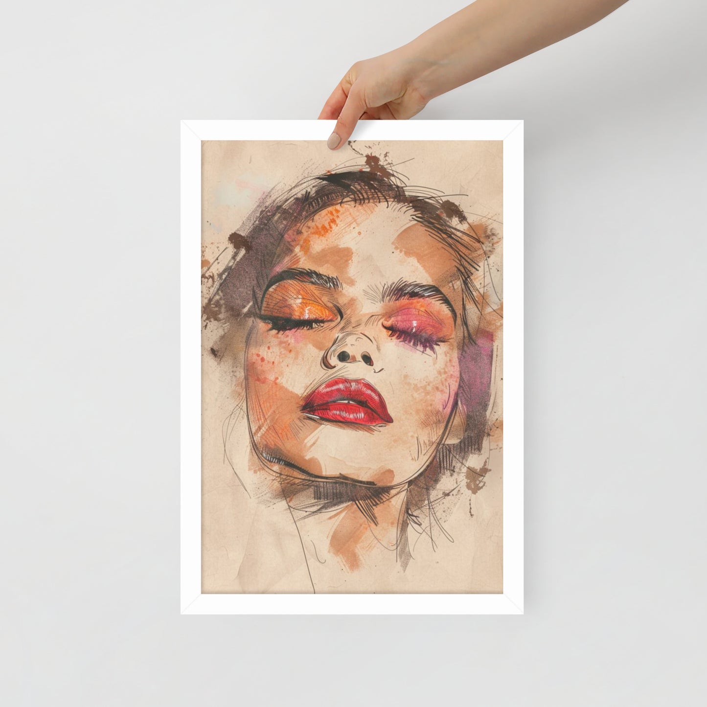 Abstract Portrait Framed Poster