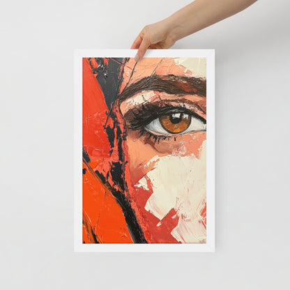 Abstract Portrait Framed Poster